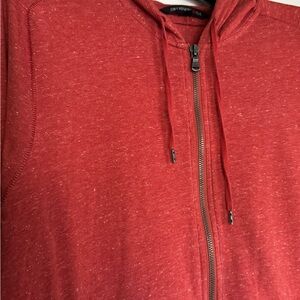 John Varvatos Dark salmon Zip-Up Men's Sweater